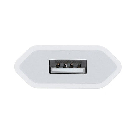 Essential USB Charger for Daily Device Use at Home - white single-port USB adapter on a white background