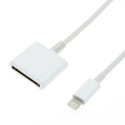 Essential Adapter for Using Old Phone Accessories in Everyday Situations - white 30-pin to 8-pin cable for travel and clutter-free charging