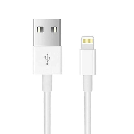 3 Meter USB Cable for Everyday Device Charging at Home - white 8-pin USB to Lightning style cable for charging and data transfer