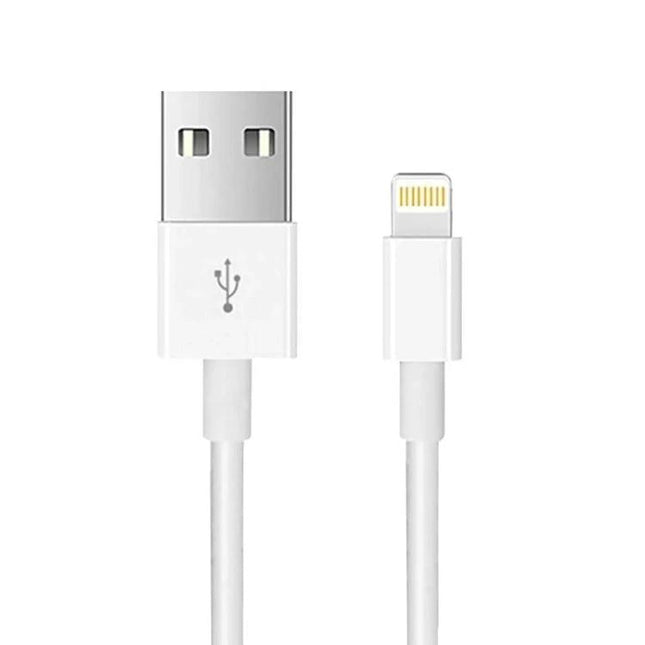 3 Meter USB Cable for Everyday Device Charging at Home - white 8-pin USB to Lightning style cable for charging and data transfer
