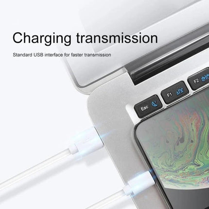 3 Meter USB Cable for Everyday Device Charging at Home — long 8-pin cable charging phone from laptop on couch or desk, ideal for distant charging and data transfer