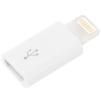 Essential Adapter for Everyday iPhone and iPad Charging - white USB to 8 Pin Lightning charging and data transfer adapter