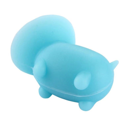 Pig Shaped Suction Cup Phone Holder for Car and Desk Use - blue pig suction cup phone stand for dashboard and desk, hands-free navigation and video