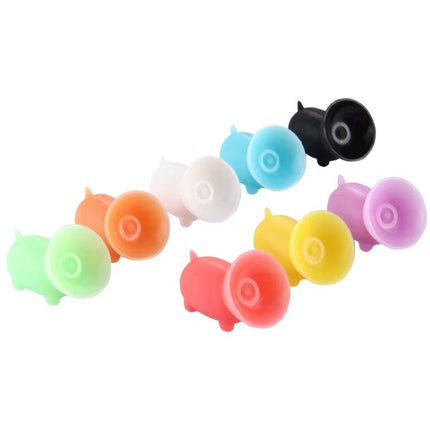 Pig Shaped Suction Cup Phone Holder for Car and Desk Use - colorful pig phone mounts with strong suction for dashboards and desks