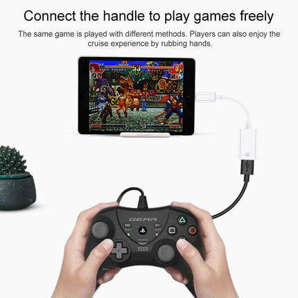 Handy USB OTG Adapter for iPad Connectivity in Daily Use connecting game controller to iPad for gaming and file transfer
