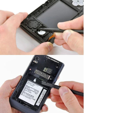 Plastic Spudger Pry Tool for Electronics Disassembly and Repair used to open smartphone and handheld device cases safely