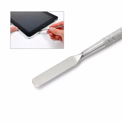 Metal Pry Tool for Phone and Tablet Disassembly, 18cm - durable all-metal pry spatula for careful screen and battery removal