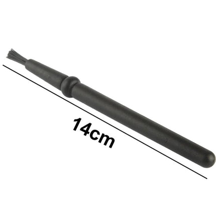 Round Handle Antistatic Cleaning Brush for Electronic Components, 14cm Length - black antistatic bristle brush for circuit boards and computer internals