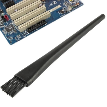 Antistatic Cleaning Brush for Electronic Components, 14.8cm Length - black antistatic brush cleaning circuit boards and computer internals