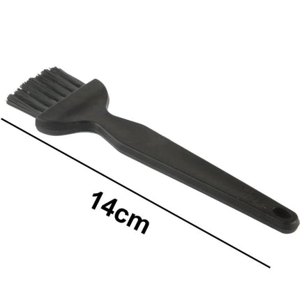 Antistatic Cleaning Brush for Electronic Components, 14cm Length - compact antistatic brush for safely cleaning circuit boards, computer and smartphone internals