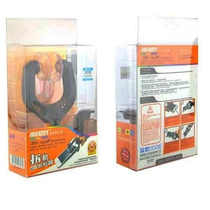 Jakemy Universal Mobile Screen Repair Tool for Smartphones in clear retail packaging showing opening tool and instructions
