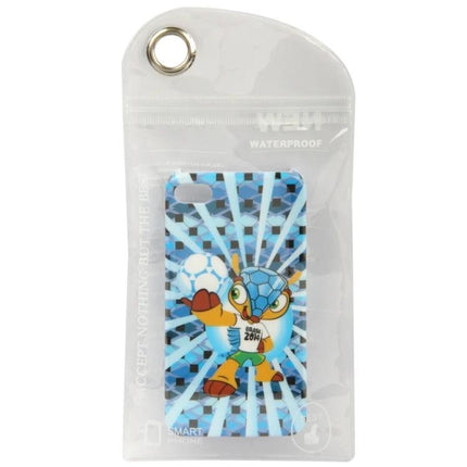 Set of 50 Plastic Bags for iPhone Case Protection, 15cm x 9.5cm - clear waterproof plastic bag holding a decorative iPhone case
