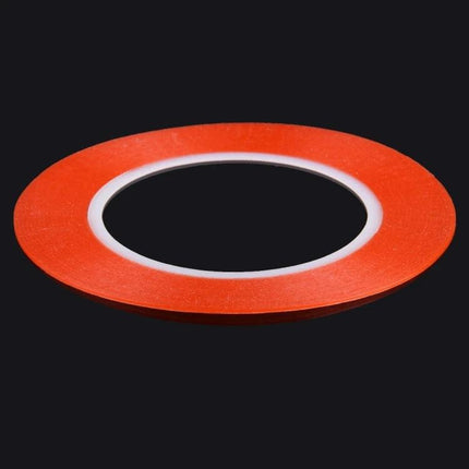 1mm Width Double-Sided Adhesive Tape for Mobile Screen Repair - thin red roll for precise phone screen and LCD panel bonding