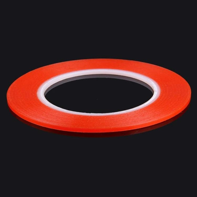Double Sided Adhesive Tape for Phone Screen Repair, 3mm Width - red narrow roll 25m for precise DIY phone screen assembly