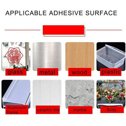 1mm Width Double-Sided Adhesive Tape for Mobile Screen Repair - applicable on glass, metal, wood, plastic, aluminum frame, ceramic tile, marble, car body surfaces