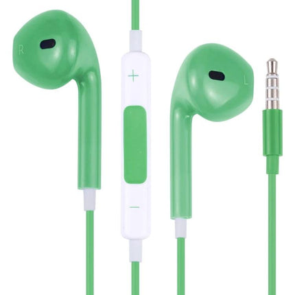 Wired In Ear Earbuds With Inline Mic Comfortable Daily Fit green wired earbuds with inline mic remote for calls and music