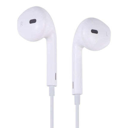 Wired In Ear Earbuds With Inline Mic Comfortable Daily Fit white wired earbuds with inline mic for calls and gym