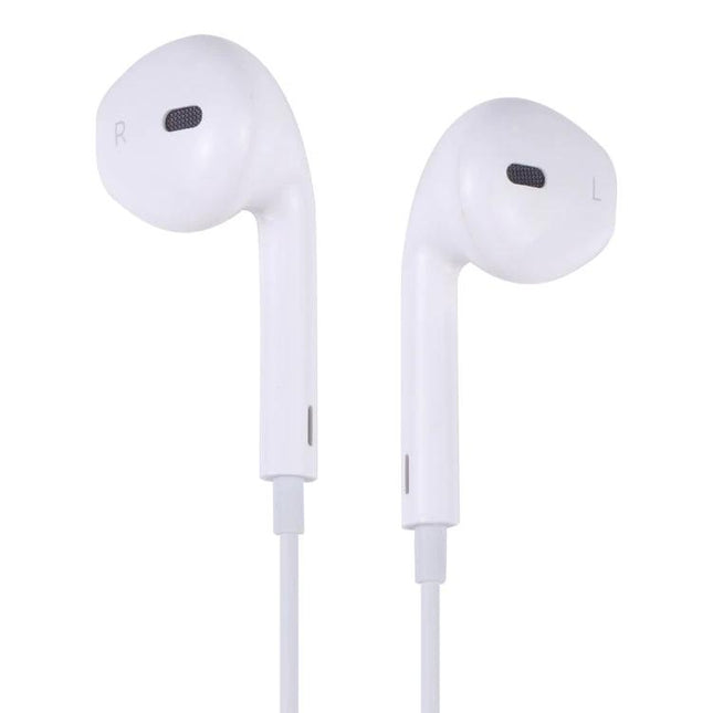 Wired In Ear Earbuds With Inline Mic Comfortable Daily Fit white wired earbuds with inline mic for calls and gym