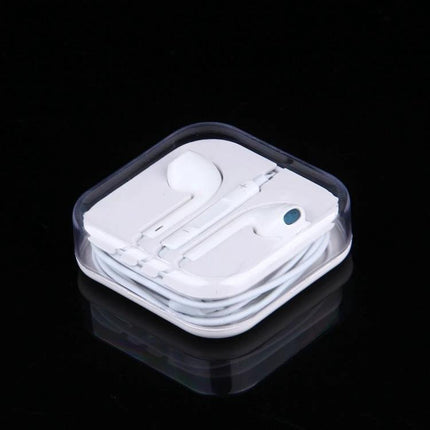 Wired 3.5mm Earphones With Inline Microphone For Calls neatly packaged, inline mic and remote, 1.2m cord for commuting