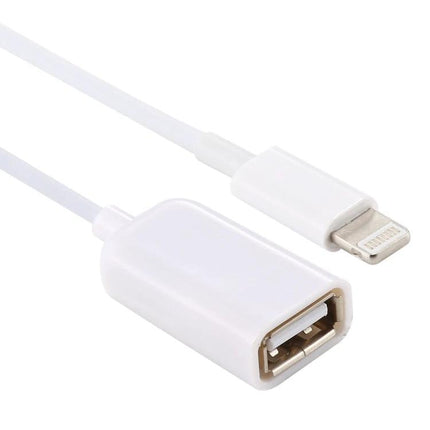 Handy Cable for Connecting Devices to iPhone in Daily Use - white Lightning to USB adapter cable for camera and keyboard connections