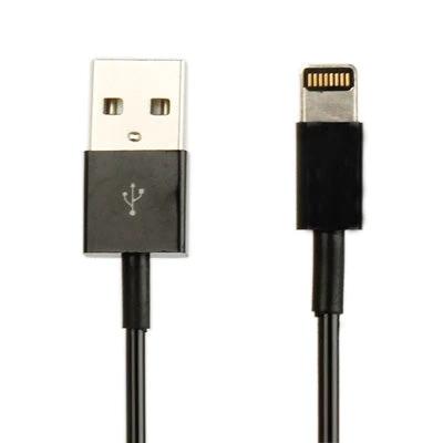 A Coiled USB Cable for Everyday iPhone Charging Tasks - black USB-A to Lightning cable with compact coiled design for charging and data sync