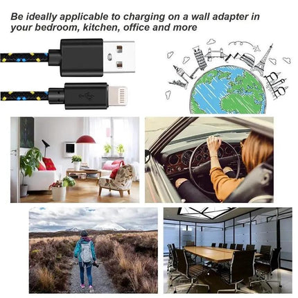 Nylon USB Cable for Everyday iPhone and iPad Charging