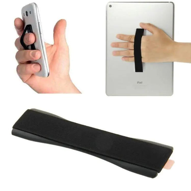 Finger Grip Phone Holder for One-Handed Smartphone and Tablet Use