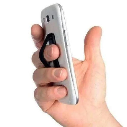Finger Grip Phone Holder for One-Handed Smartphone and Tablet Use