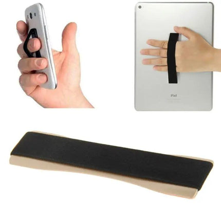 Finger Grip Phone Holder for One-Handed Smartphone and Tablet Use