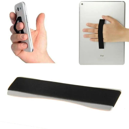 Finger Grip Phone Holder for One-Handed Smartphone and Tablet Use