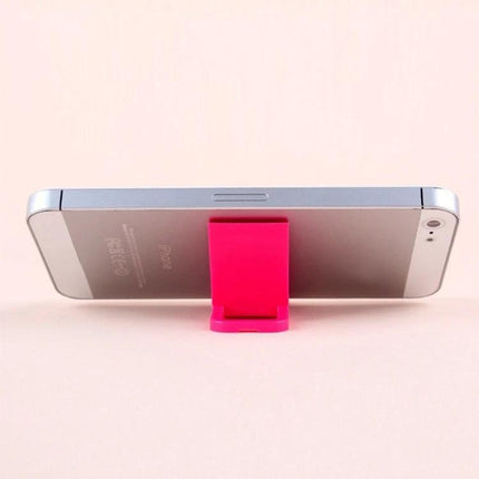 Compact Mini Universal Phone Holder for All Smartphones, 200-Piece Pack - pink mini phone stand holding smartphone horizontally for hands-free viewing