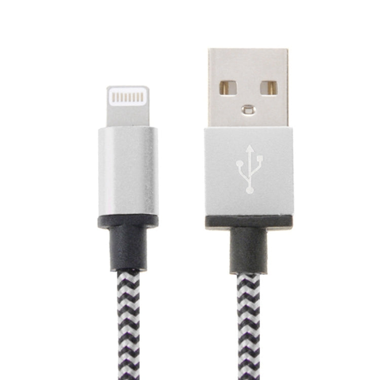 2A Woven Style USB to 8 Pin Sync Data / Charging Cable, Cable Length: 1m 