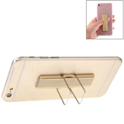 Universal Foldable Phone Stand with Finger Grip for Easy Holding - gold 2-in-1 grip and kickstand on smartphone for hands-free viewing and secure hold