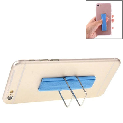 Universal Foldable Phone Stand with Finger Grip for Easy Holding - blue 2-in-1 phone grip and foldable desk stand