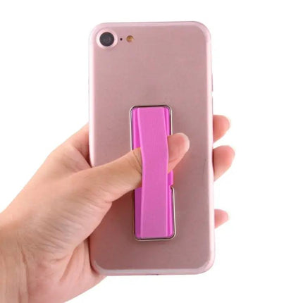 Universal Foldable Phone Stand with Finger Grip for Easy Holding