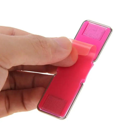 Universal Foldable Phone Stand with Finger Grip for Easy Holding