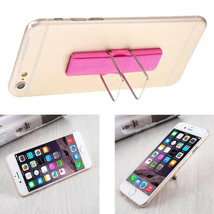 Universal Foldable Phone Stand with Finger Grip for Easy Holding