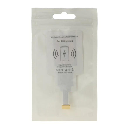 Convenient Charging Pad for Everyday Home Phone Use - white Qi wireless receiver in packaging for bedside or desk charging