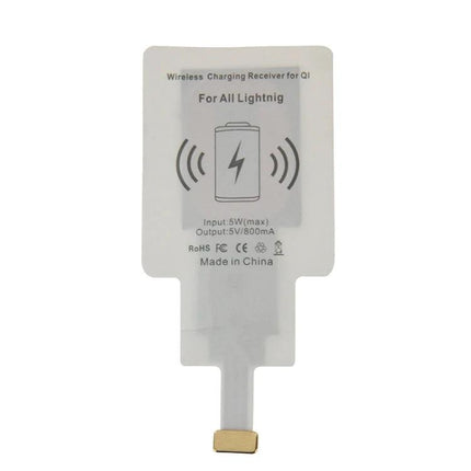 Convenient Charging Pad for Everyday Home Phone Use — slim white Qi wireless receiver for Lightning phones, bedside or desk charging