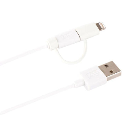 Essential USB Cable for Daily Device Charging on the Go - white USB to Lightning cable for charging and data syncing while traveling