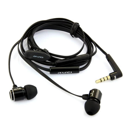 Wired In-Ear Earphones Tangle Resistant Cable For Commuting lightweight metal housings inline mic for calls