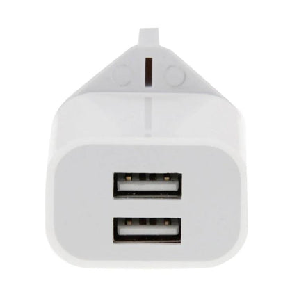 Compact USB Charger for Daily Device Charging Needs - white dual USB wall adapter for phone and headset charging