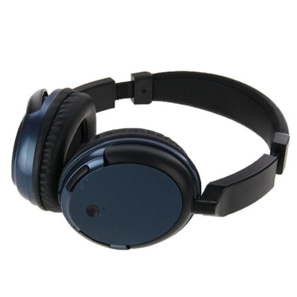 Lightweight Wireless Bluetooth Headphones For Commuting over-ear blue headphones with cushioned ear pads for all-day comfort