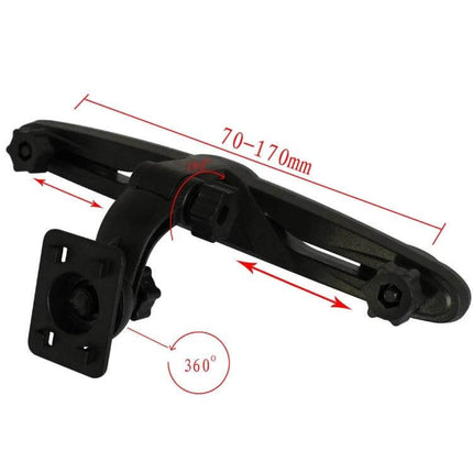 Back Seat Tablet Holder For 7 To 10 Inch Tablets In Car - adjustable 70-170mm clamp, 360° swivel mount for iPad and Galaxy Tab, secures 7–10 inch tablets