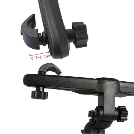 Back Seat Tablet Holder For 7 To 10 Inch Tablets In Car - adjustable clamp mount for 7–10 inch tablets, fits iPad 2/3 and Galaxy Tab, secure backseat installation