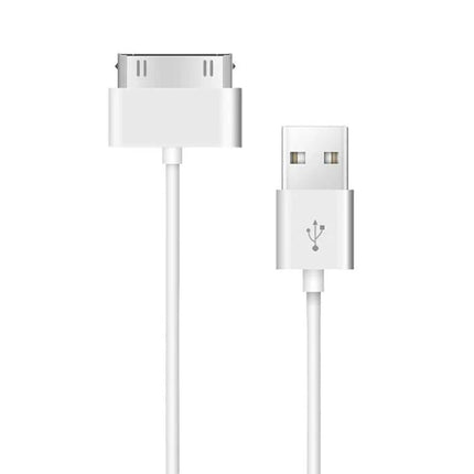 Essential Charging Cable for Daily Device Syncing at Home - white 30-pin to USB cable for iPhone 4/iPod Nano legacy charging and syncing
