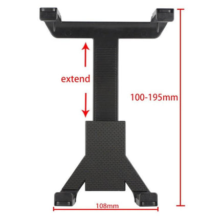 Tablet Car Mount Holder For iPad And Galaxy Tab Windshield Mount - adjustable 100–195mm height, 108mm base, black tablet windshield bracket