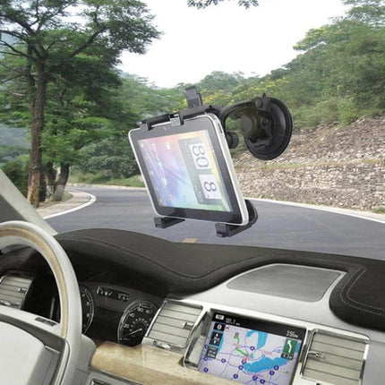 Tablet Car Mount Holder For iPad And Galaxy Tab Windshield Mount - adjustable suction windshield tablet holder for navigation and passenger media