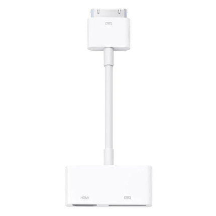Connect Your iPad to HDTV for Home Screen Sharing – white HDMI adapter for older Apple iPad to mirror photos, videos and presentations on a TV