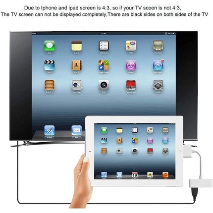 Connect Your iPad to HDTV for Home Screen Sharing using HDMI adapter to mirror iPad apps and videos on a TV screen